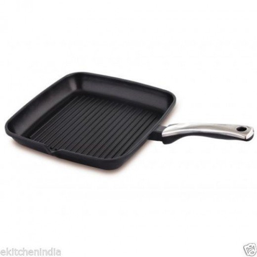 Prestige Omega Die Cast Plus Square Grill Pan - 240 mm